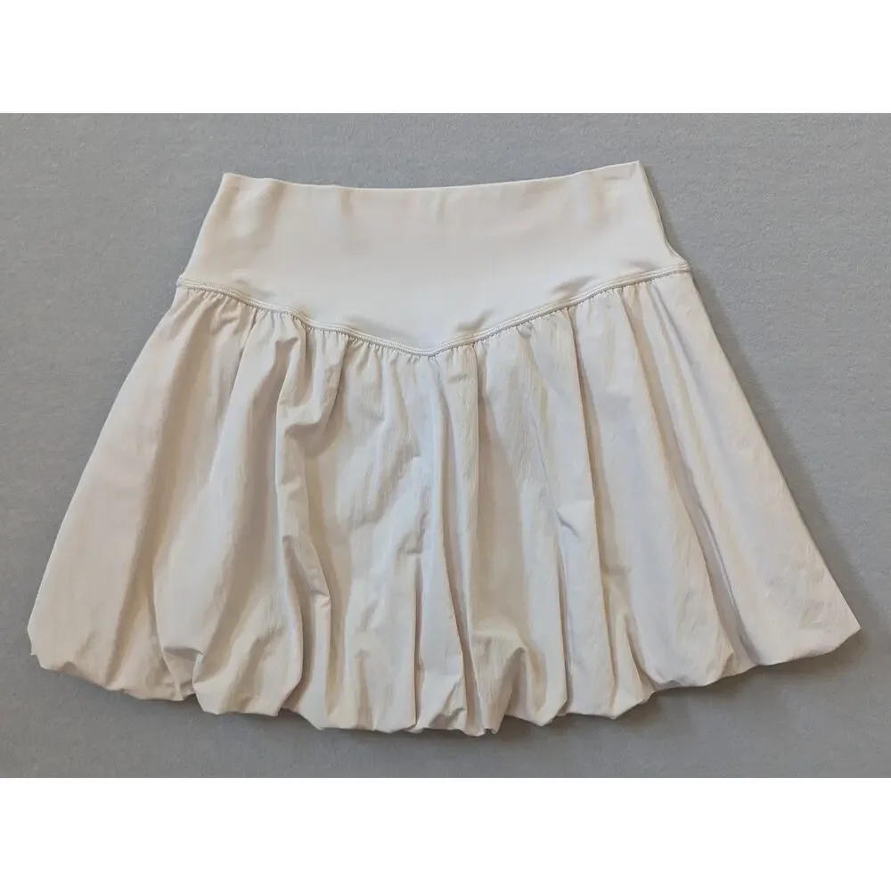 Lot of 2 OFFLINE by Aerie Real Me Bubble Skorts Size Large Laundry Blue Cream